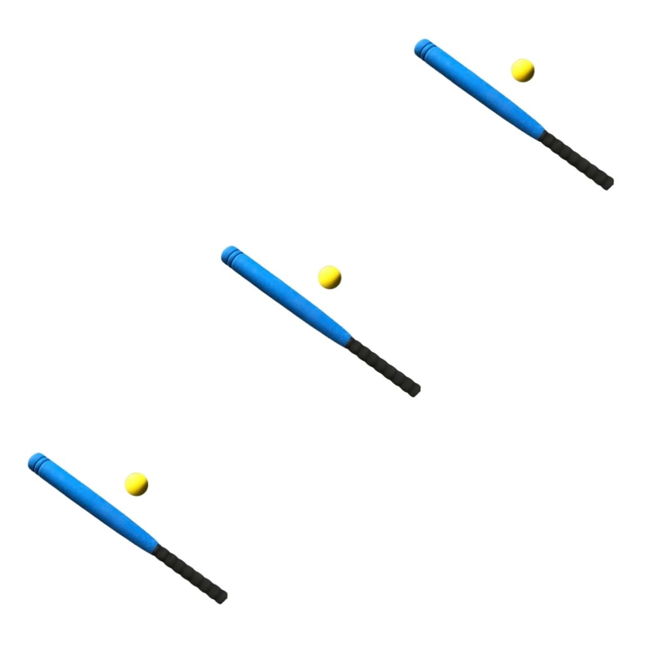 3-Piece Kids Baseball Toy Set - Mini Baseball Bat & Ball for Toddlers - Outdoor Sports Game for Boys & Girls - Perfect for Backyard Play, Picnics & Family Fun