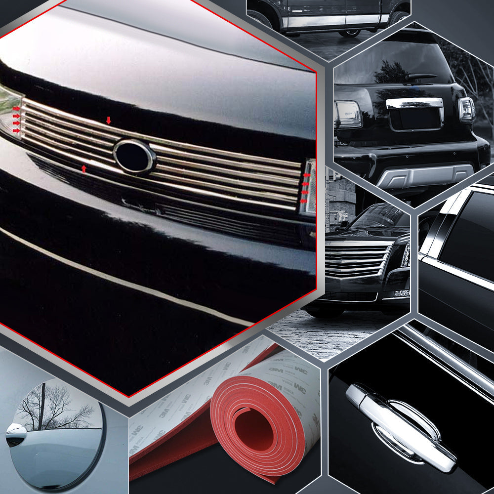 10pcs Stainless Steel Front Grille Accent Trim for 2004-2006 Scion xB - Car Exterior Styling & Customization Upgrade