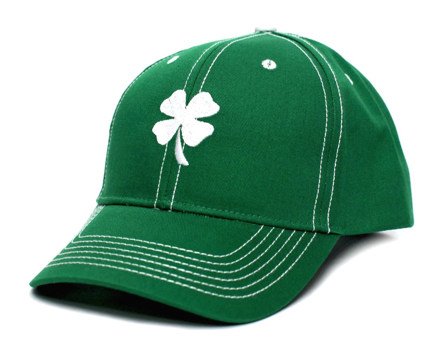 Shamrock Clover Embroidered Hat - Irish Leaf Design for St. Patrick's Day - Green Adjustable Baseball Cap | Perfect for Irish Festivals, Parades & St. Paddy's Day Celebrations