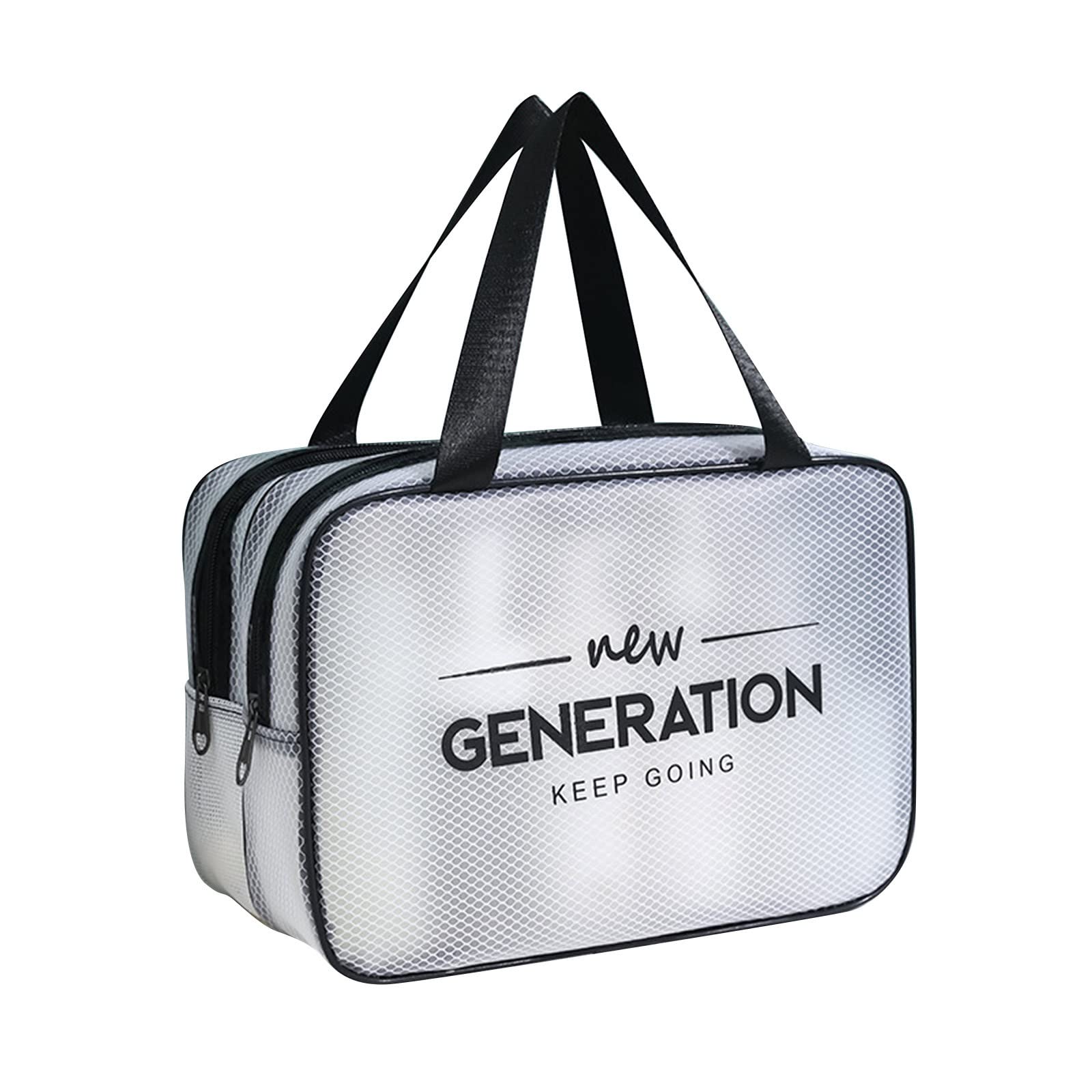 Romoty Travel Makeup Bag - Large Waterproof Toiletry Organizer with Wet/Dry Separation for Women | Travel & Gym Essentials