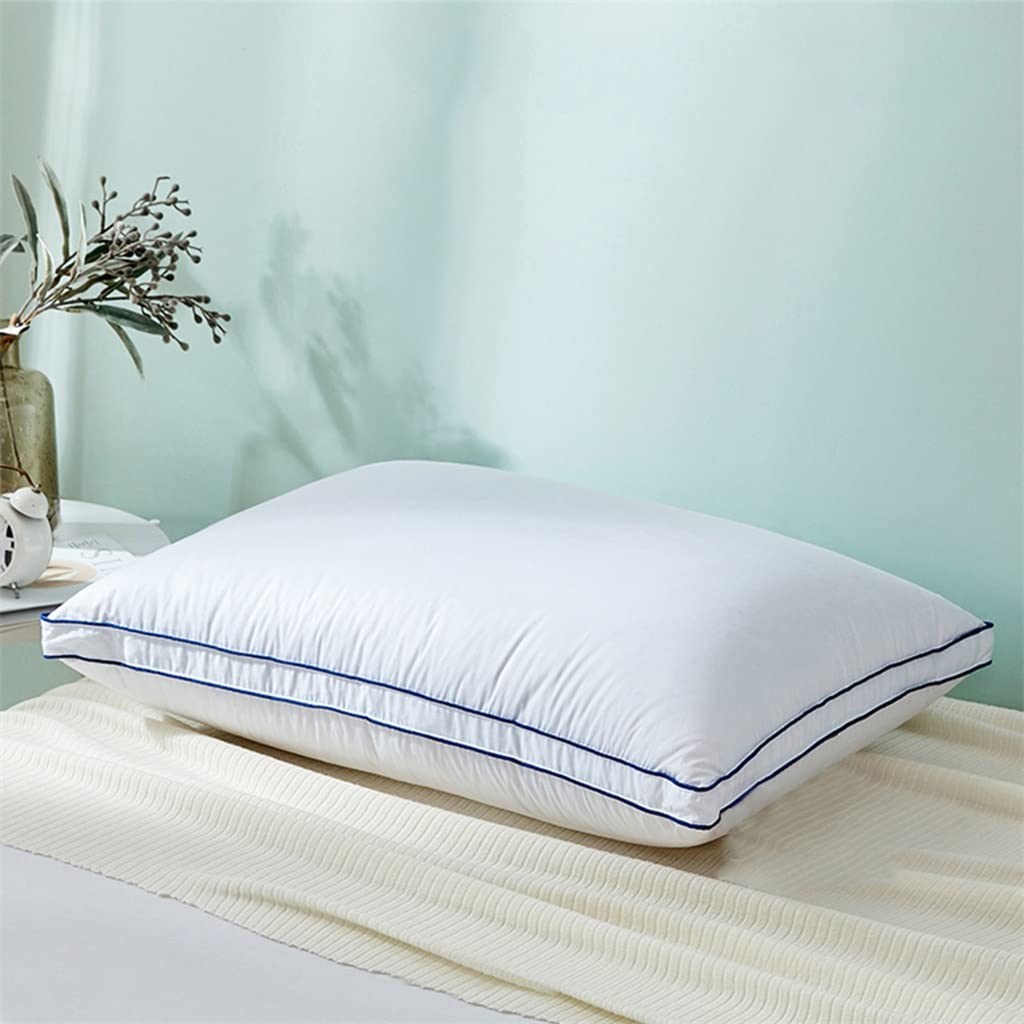 Premium Goose Down Pillow - Soft & Fluffy for Neck Support - Perfect for Sleeping & Relaxation (48x74cm)