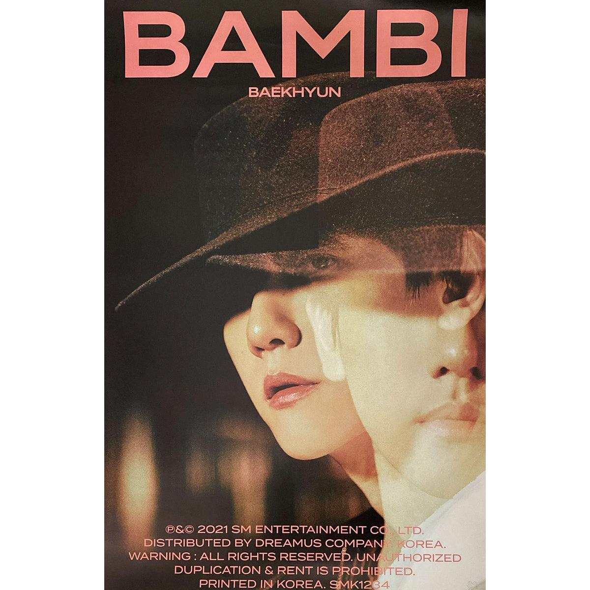BAEKHYUN 3rd Mini Album 'BAMBI' (Jewel Case Version) - K-POP Poster Only - Perfect for K-POP Fans, Room Decor & Gift Giving