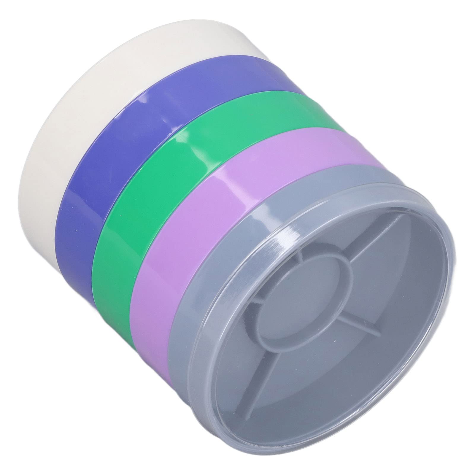 Impact-Resistant Colorful Round Watch Movement Parts Storage Box - Durable Organizer for Watch Hardware & Repair Tools - Perfect for Watchmakers & DIY Enthusiasts