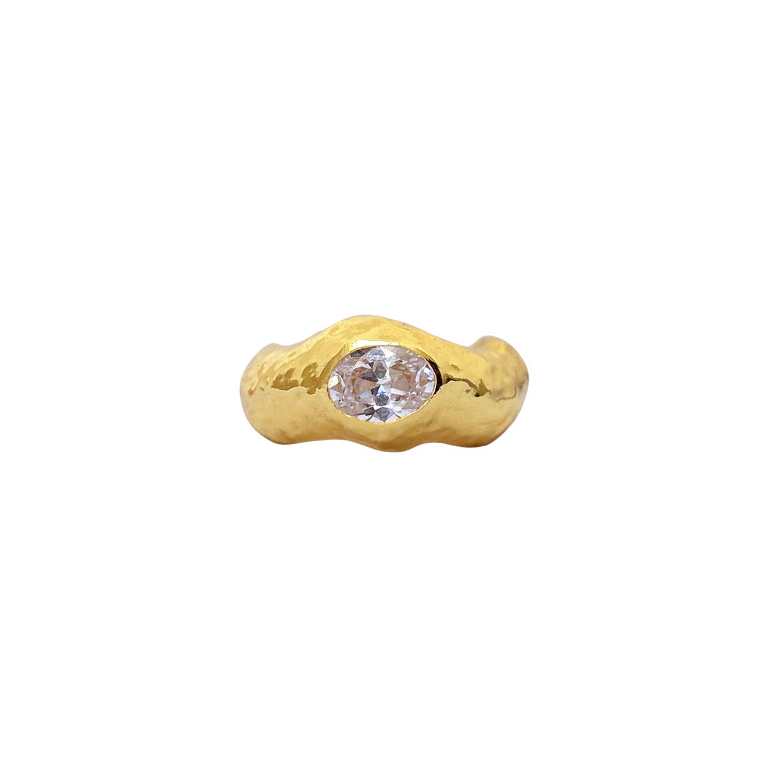 BLEECKER RING | 14K Gold Plated Women's Fashion Ring - Perfect for Weddings, Parties & Everyday Elegance