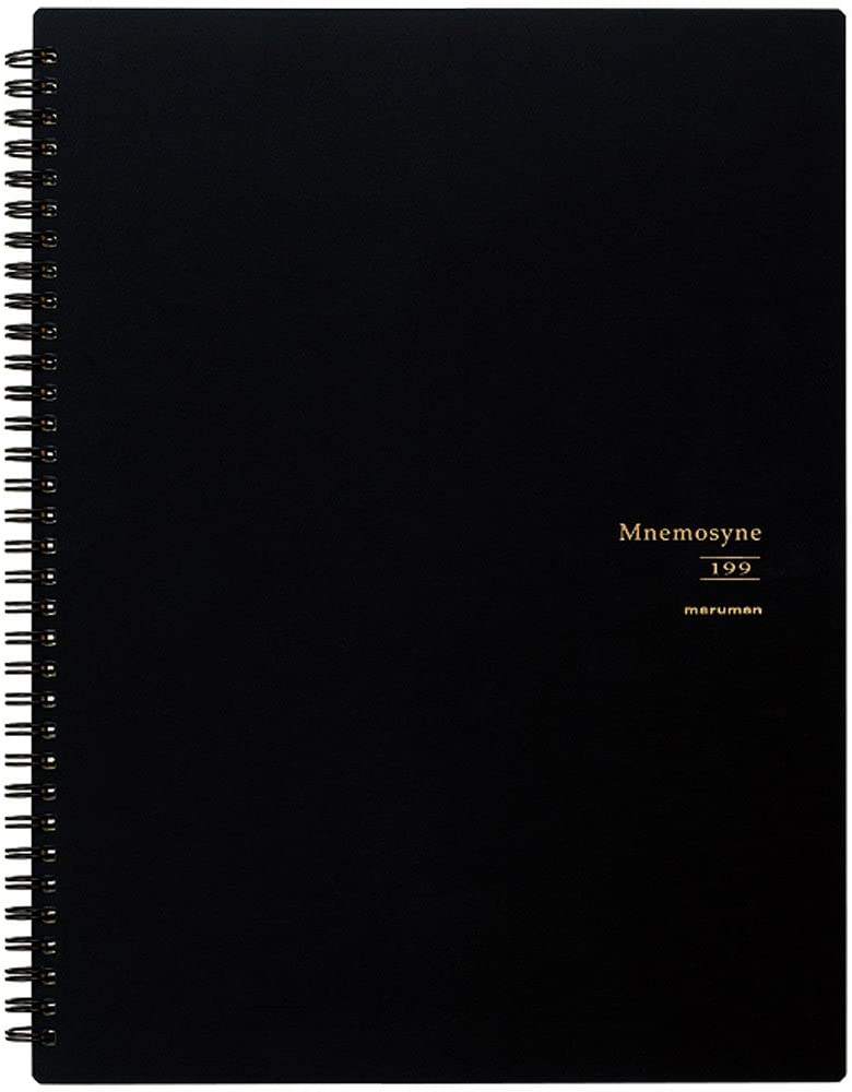 Mnemosyne N199A Spiral A4 Lined Notebook - Premium College Ruled Paper for School, Office & Journaling - 100 Sheets, 5mm Grid, Durable Cover for Students & Professionals