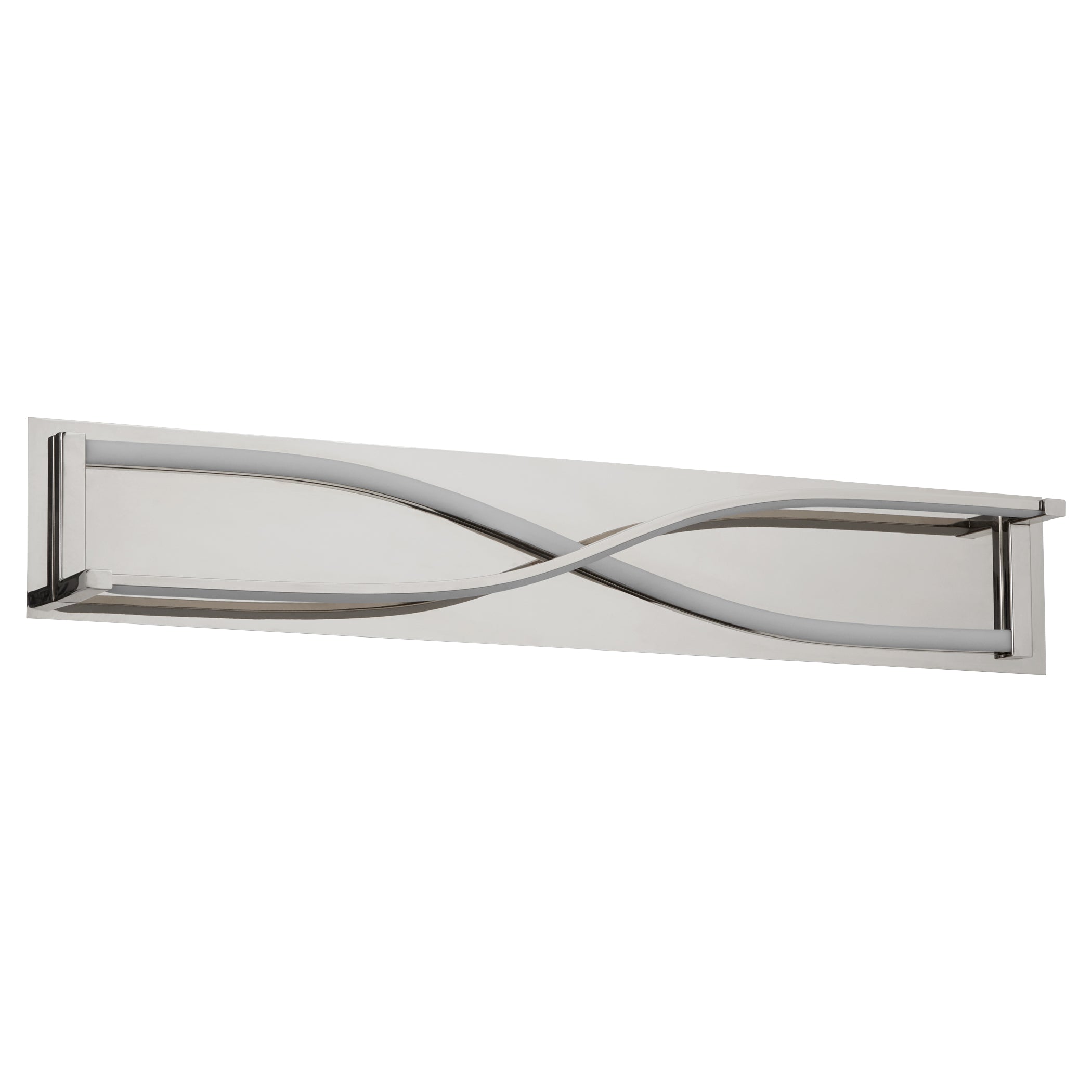 Oxygen Hyperion 3 5007 20 Bathroom Vanity Light Fixture in Polished Nickel - Modern Lighting for Bathrooms, Powder Rooms & Vanity Areas