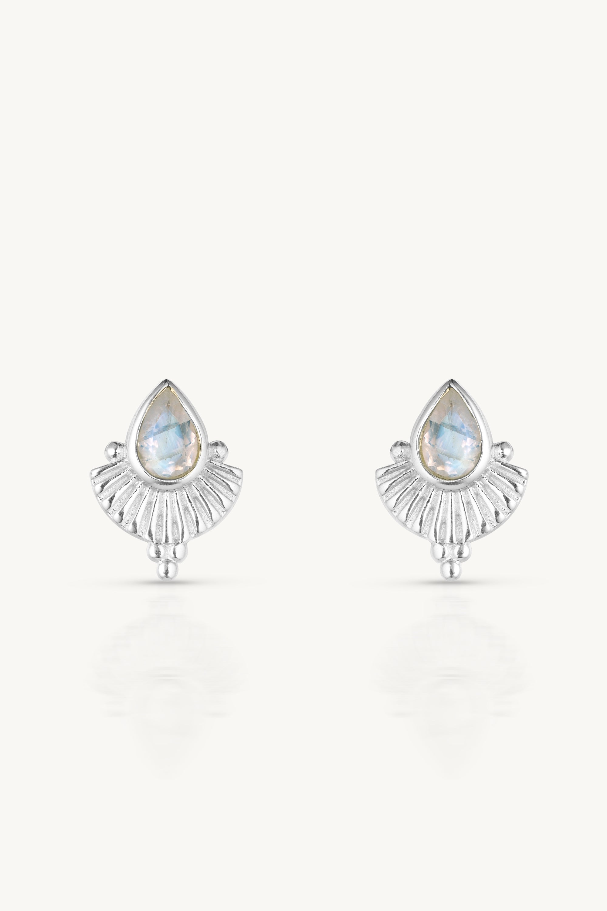 Venus Moonstone Silver Earrings – Elegant Sterling Silver Dangle Earrings with Genuine Moonstone Gemstone | Perfect for Weddings, Date Nights & Boho Jewelry Lovers