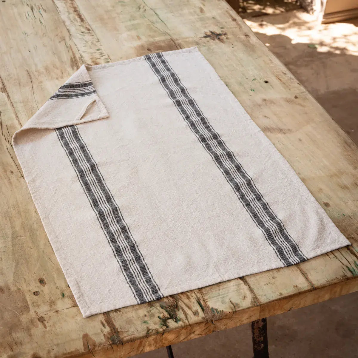 Honeysuckle Striped Dish Towel Set - 100% Cotton Kitchen Towels for Drying Dishes, Hands & Cleaning - Soft & Absorbent Dishcloths for Kitchen, Bathroom & Household Use