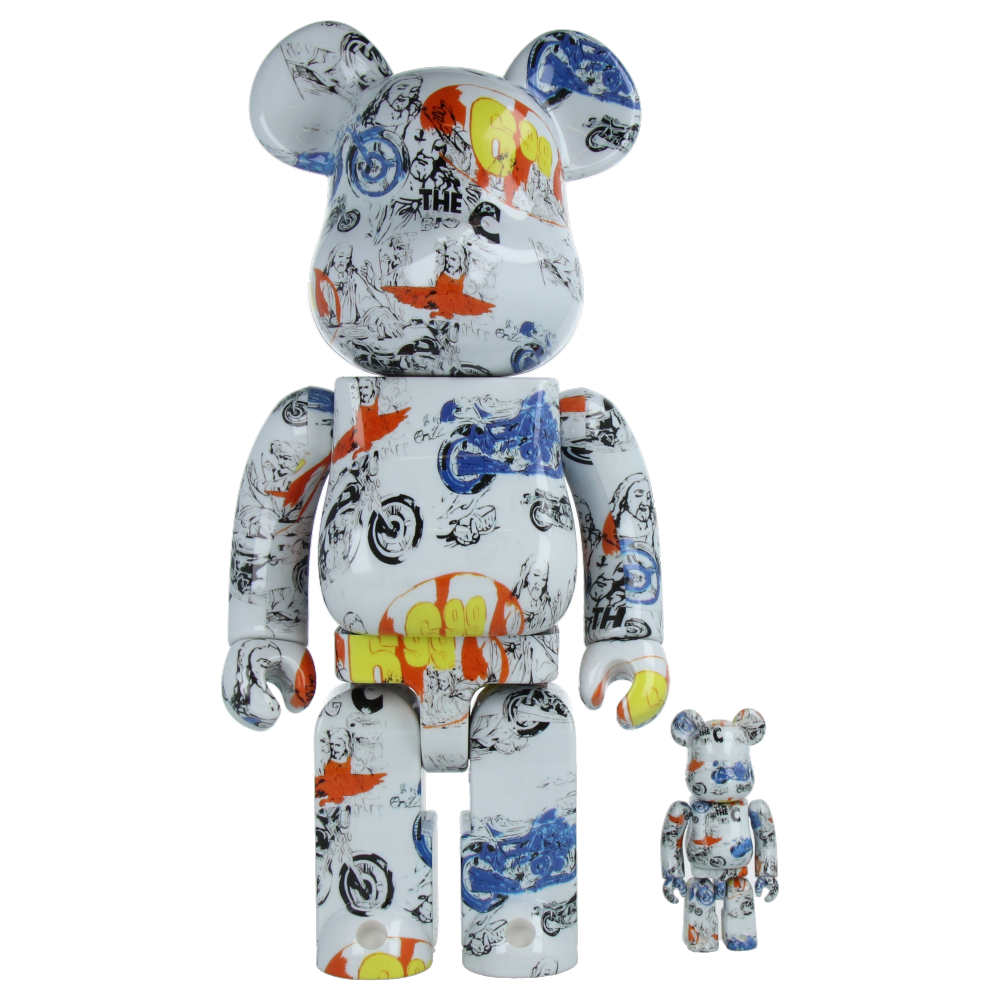 400% + 100% Bearbrick Andy Warhol The Last Supper The Big C - Limited Edition Collectible Art Toy for Display & Investment - Perfect for Home Decor, Office Display, and Art Collections