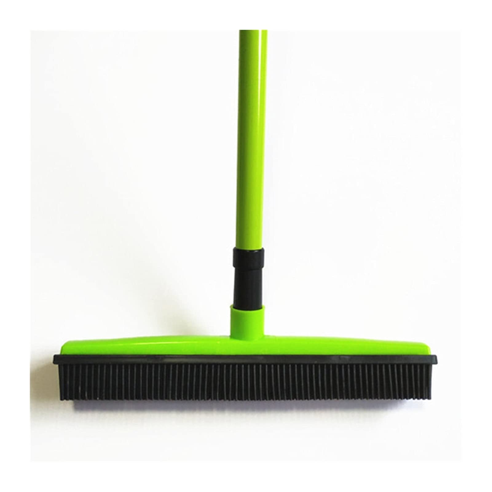 **Manhj Telescopic Vacuum Cleaner Broom - Rubber Pet Hair Removal Brush for Home Floors & Carpets - Dust Mop & Sweeper for Broadleaf Trees - Green (Ideal for Pet Owners & Hardwood Floors)**