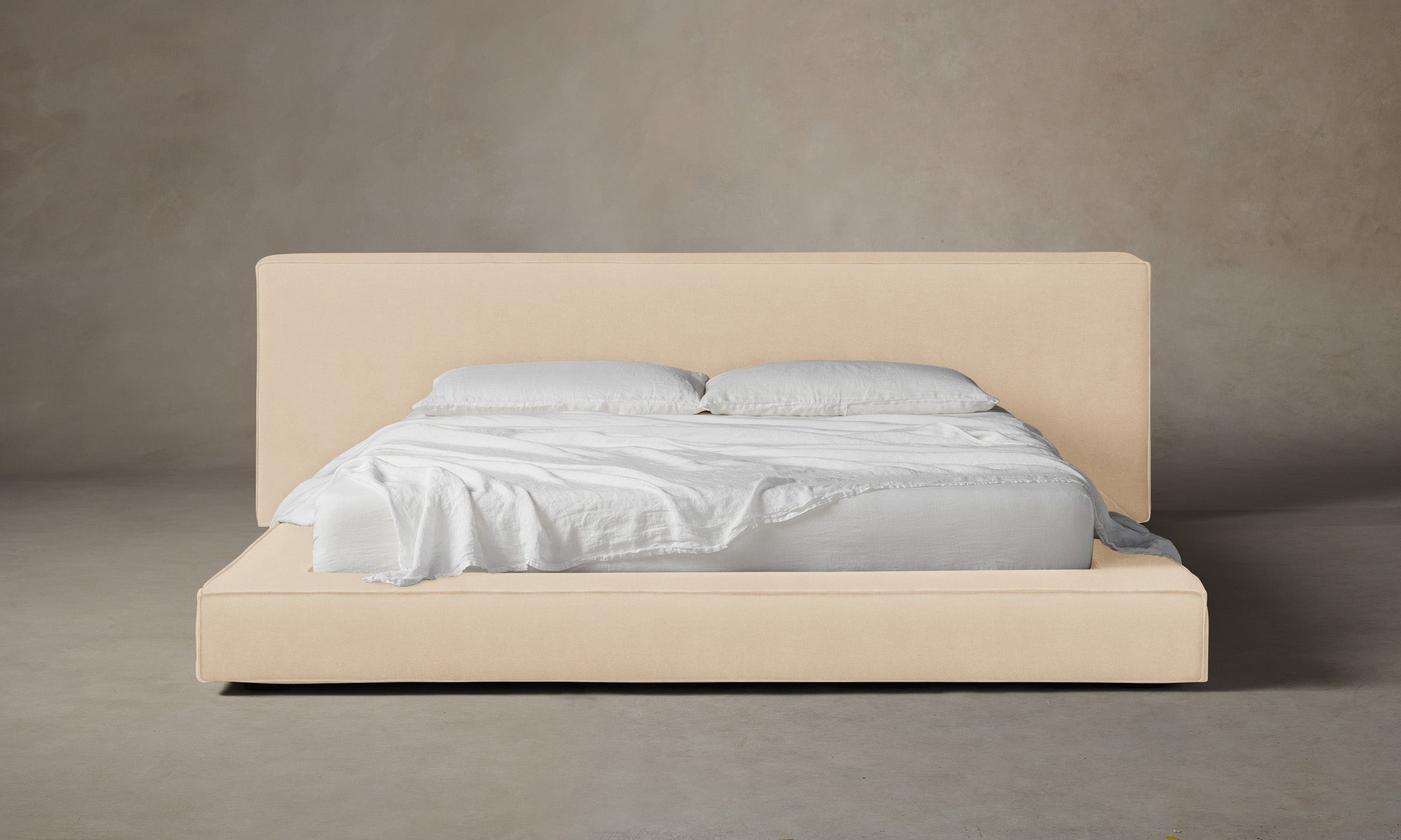 Luxury Eldridge Bed with Premium Performance Velvet Butter Fabric – Perfect for Master Bedrooms & Cozy Home Decor