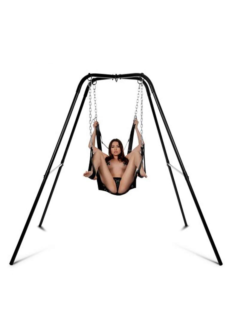 Heavy Duty Extreme Sling and Swing Stand for Adults - Outdoor Fitness & Aerial Yoga Equipment - Perfect for Backyard, Gym, and Park Workouts