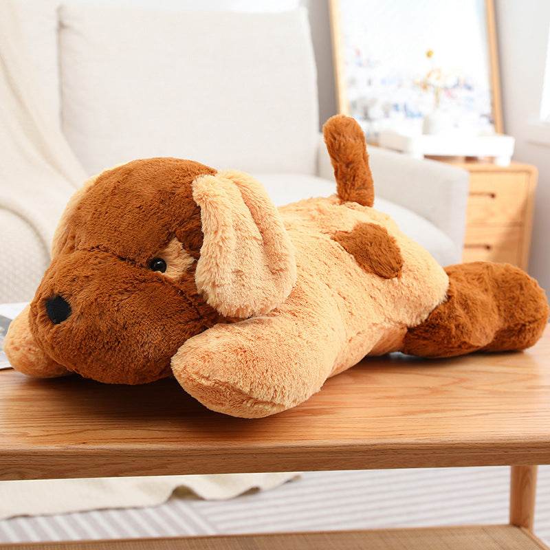 Soft and Cuddly White & Brown Puppy Plush Toy - Ultra Fluffy Stuffed Animal for Kids | Perfect for Bedtime, Nursery Decor, and Gift Giving