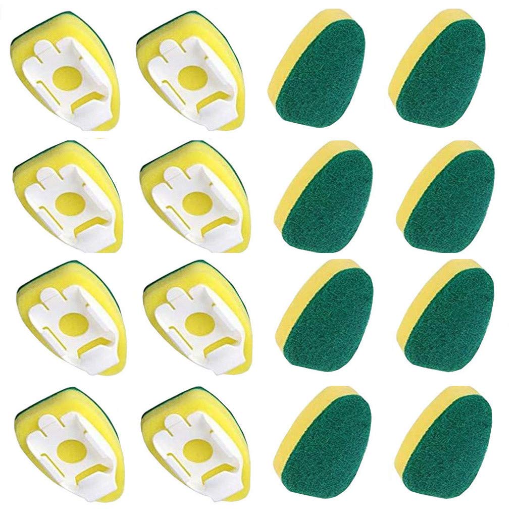 16-Piece Sink Glass Cleaning Brush Set - for Kitchen & Bar Use