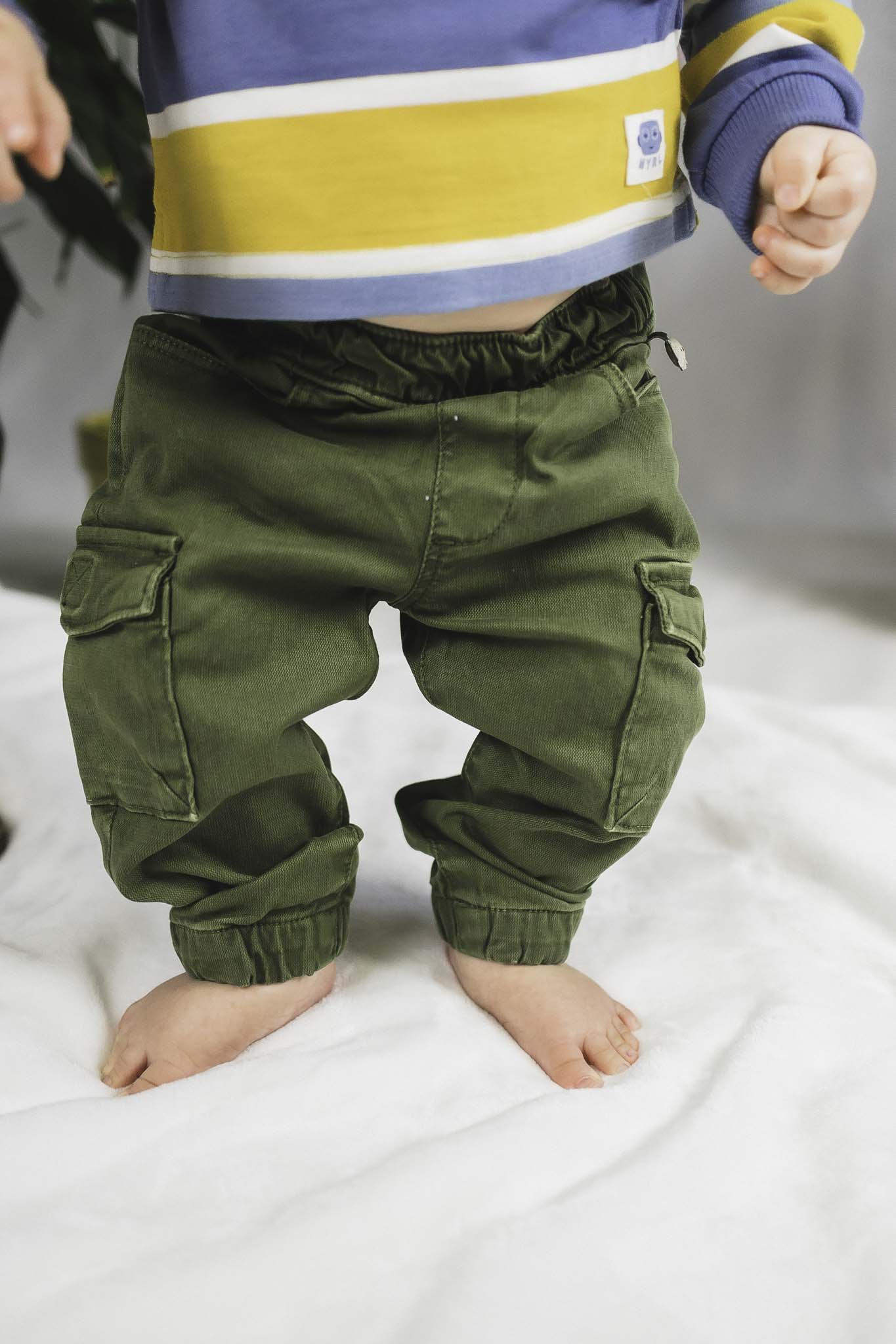 Forest Print Baby Boy Pants - Soft & Comfortable Cotton Trousers for Toddlers - Perfect for Outdoor Play & Casual Wear
