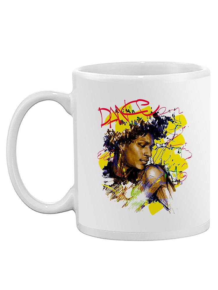Smartprints Dancing Man Colorful Design Coffee Mug - 15oz Ceramic Cup for Tea & Hot Drinks - Funny Unisex Gift for Office, Home & Parties