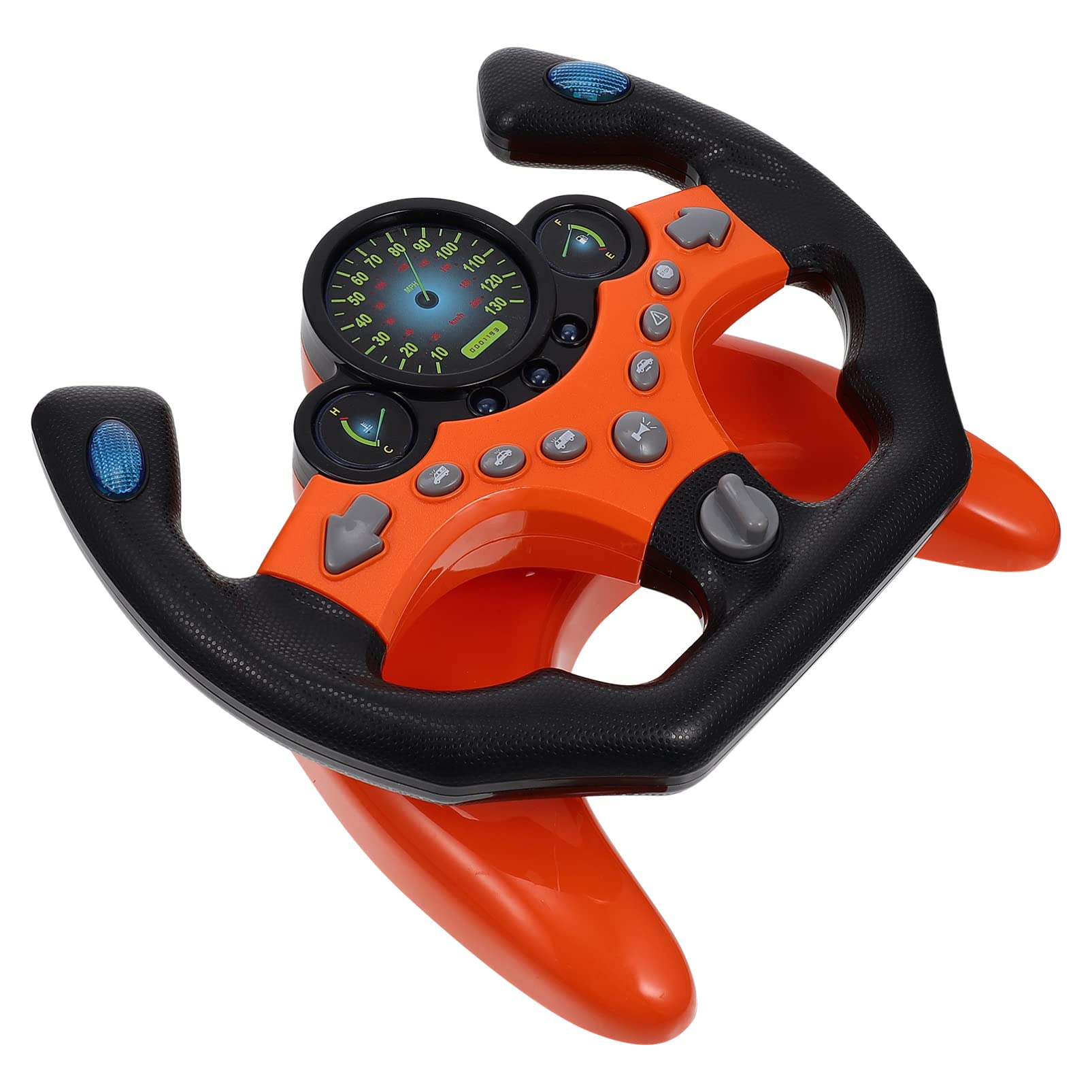 iBasenice Kids Steering Wheel Toy - Interactive Pretend Play Car Driving Simulation with Music & Sound Effects for Toddlers - Perfect for Role Play, Birthday Gifts & Early Learning Activities