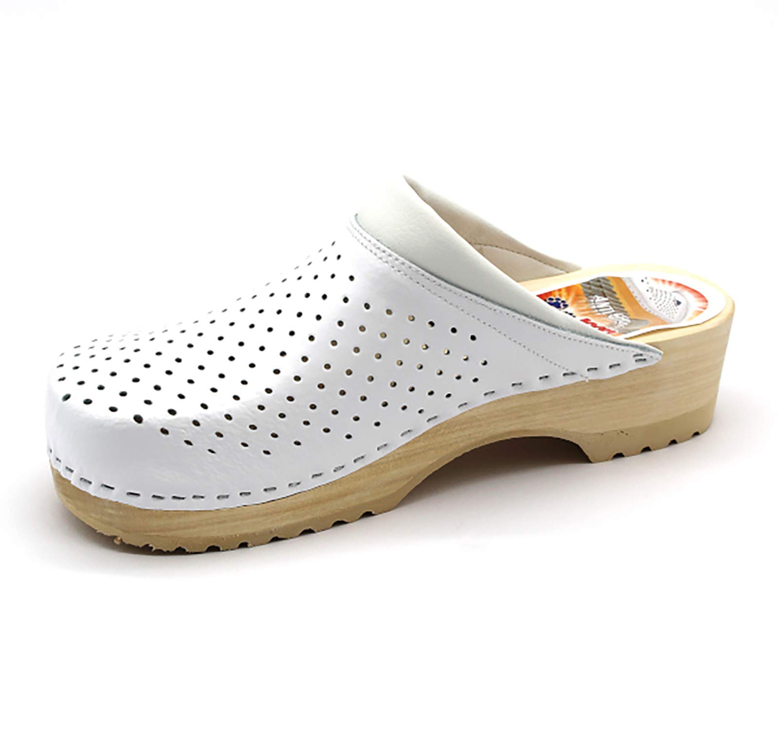 LEON B2M Men's Genuine Leather Slip-On Mule Clogs - Comfortable House Slippers for Indoor/Outdoor Wear - Perfect for Relaxing at Home, Lounging or Quick Errands