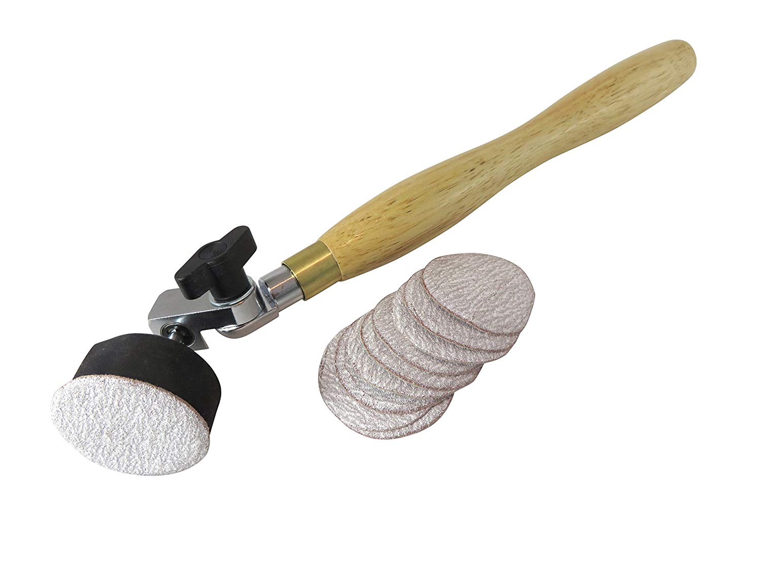 2-in-1 Bowl & Spindle Sander Machine with 10 Sanding Discs - Woodworking Tool for Shaping, Smoothing & Polishing Wood Projects