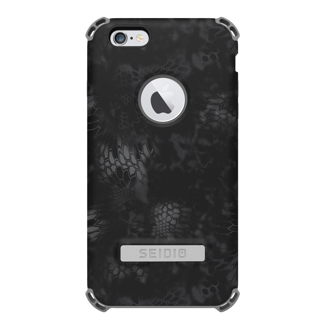 Durable Dilex Shockproof Case with Metal Kickstand for iPhone 6 Plus/iPhone 6s Plus - Kryptek Typhon Camo Design | Perfect for Outdoor Adventures & Daily Protection