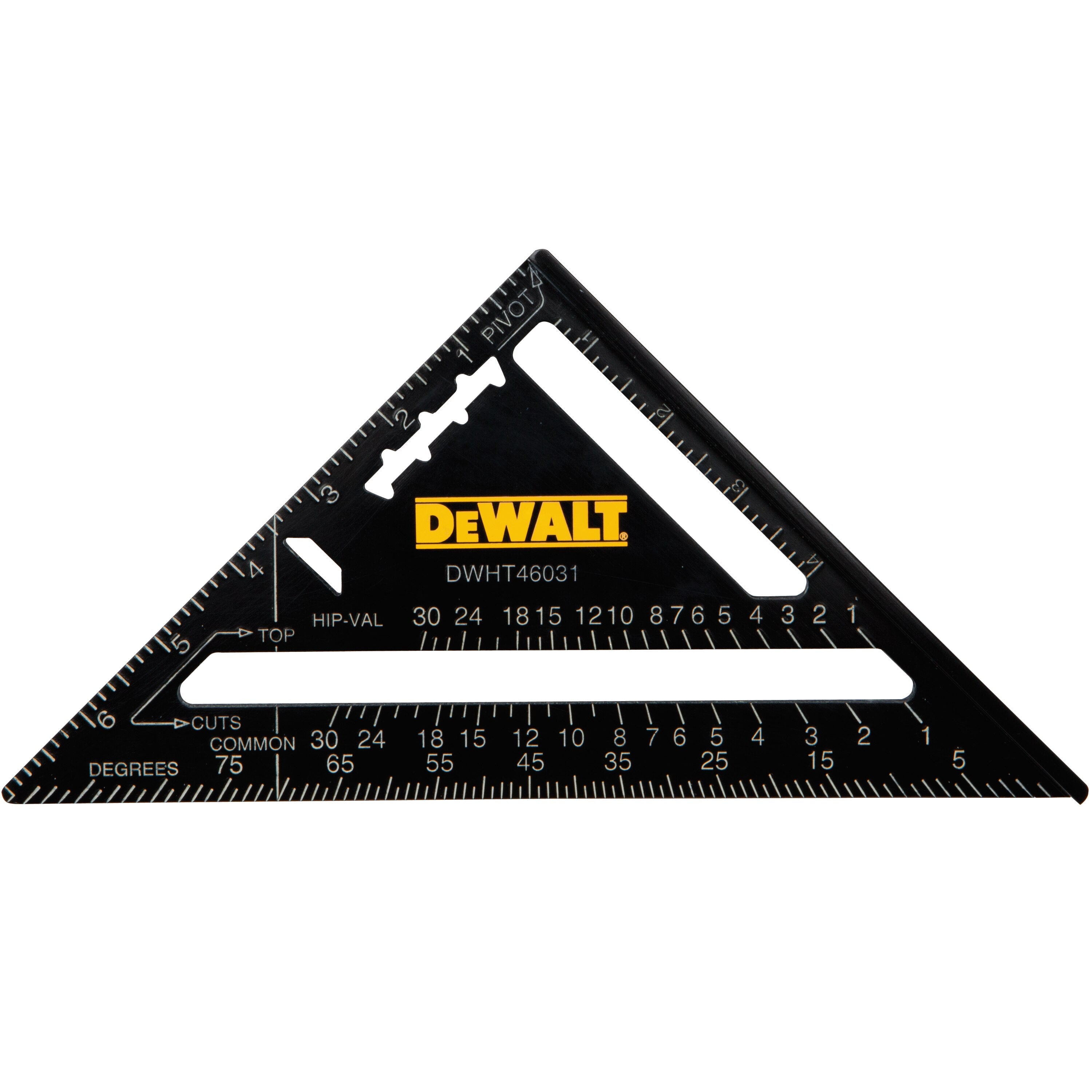 DeWalt 7-Inch Premium Aluminum Rafter Square DWHT46031 - Perfect for Framing, Roofing & DIY Projects