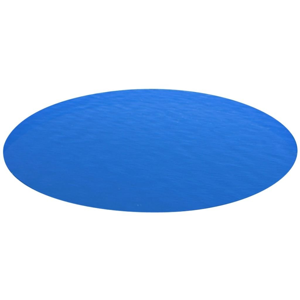 Unfade Memory Solar Cover PE Pool Cover for Easy Set Above Ground Swimming Pools - Blue Round 216 Inch | UV Protection & Heat Retention | Perfect for Summer Backyard Pool Maintenance & Energy Savings