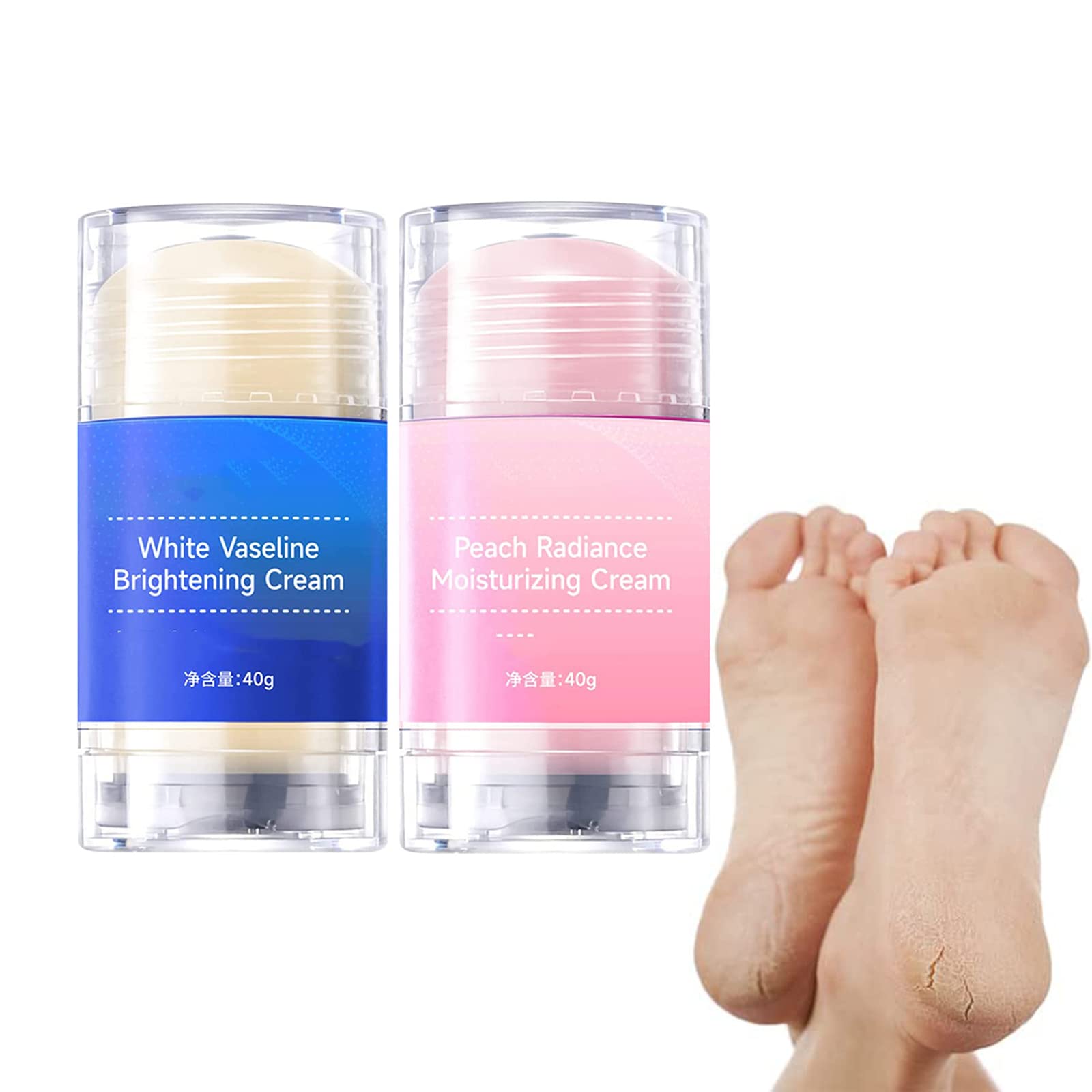 Best Cracked Heel Repair Cream for Dry Feet - Intensive Moisturizing Foot Care Treatment - Anti-Drying Cracked Foot & Hand Cream for Soft Smooth Skin | Perfect for Cracked Heels, Rough Feet & Dry Skin Relief at Home or On-The-Go