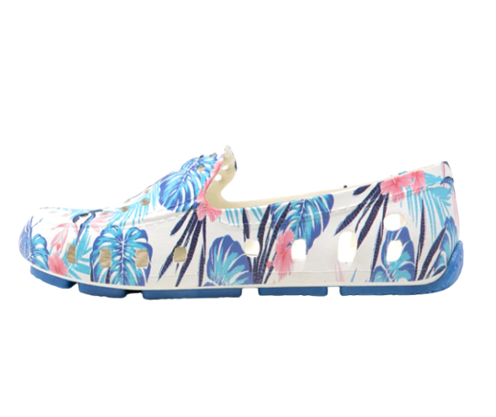 Tropical Print Floafers Driver Shoes - Comfortable Slip-On Loafers for Men & Women - Perfect for Casual Wear, Beach, and Summer Outfits