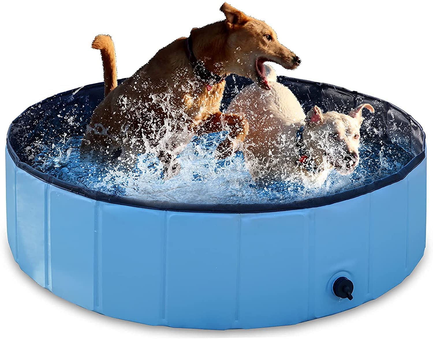 Petlex Collapsible Dog Bath Pool - Portable Pet Swimming Tub for Large, Medium & Small Dogs & Cats - Indoor & Outdoor Use for Bathing, Play & Relaxation