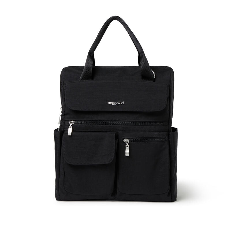 Baggallini Modern Everywhere Laptop Backpack for Women & Men - Lightweight Water-Resistant 15.6 Inch Laptop Bag with USB Charging Port - Perfect for Work, Travel & School