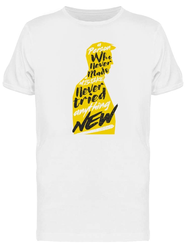 Men's Quote On Man Silhouette Graphic T-Shirt - Casual Streetwear Tee for Everyday Wear & Urban Fashion