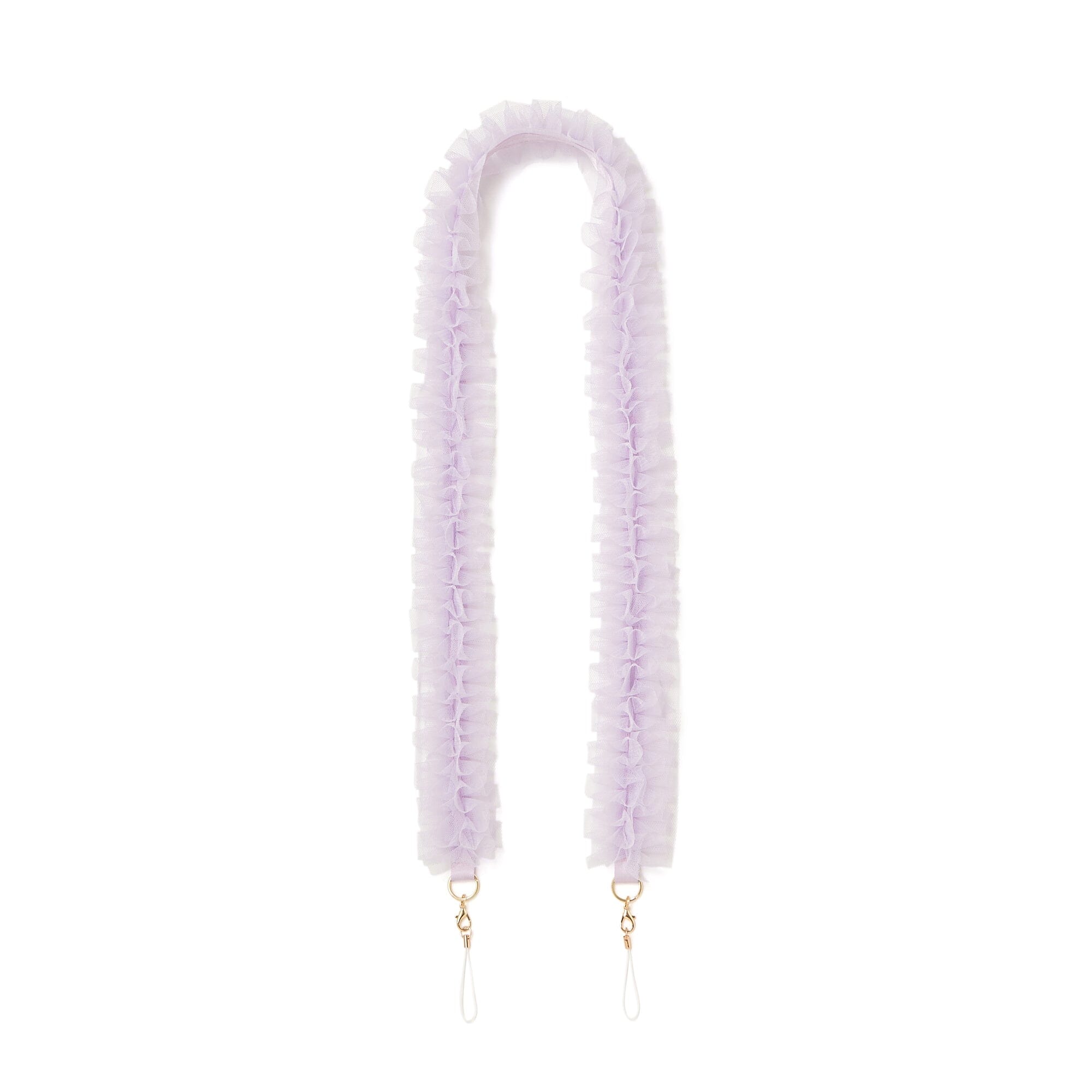 Elegant Tulle Neck Strap in Purple - Comfortable & Stylish Accessory for Weddings, Parties & Special Occasions