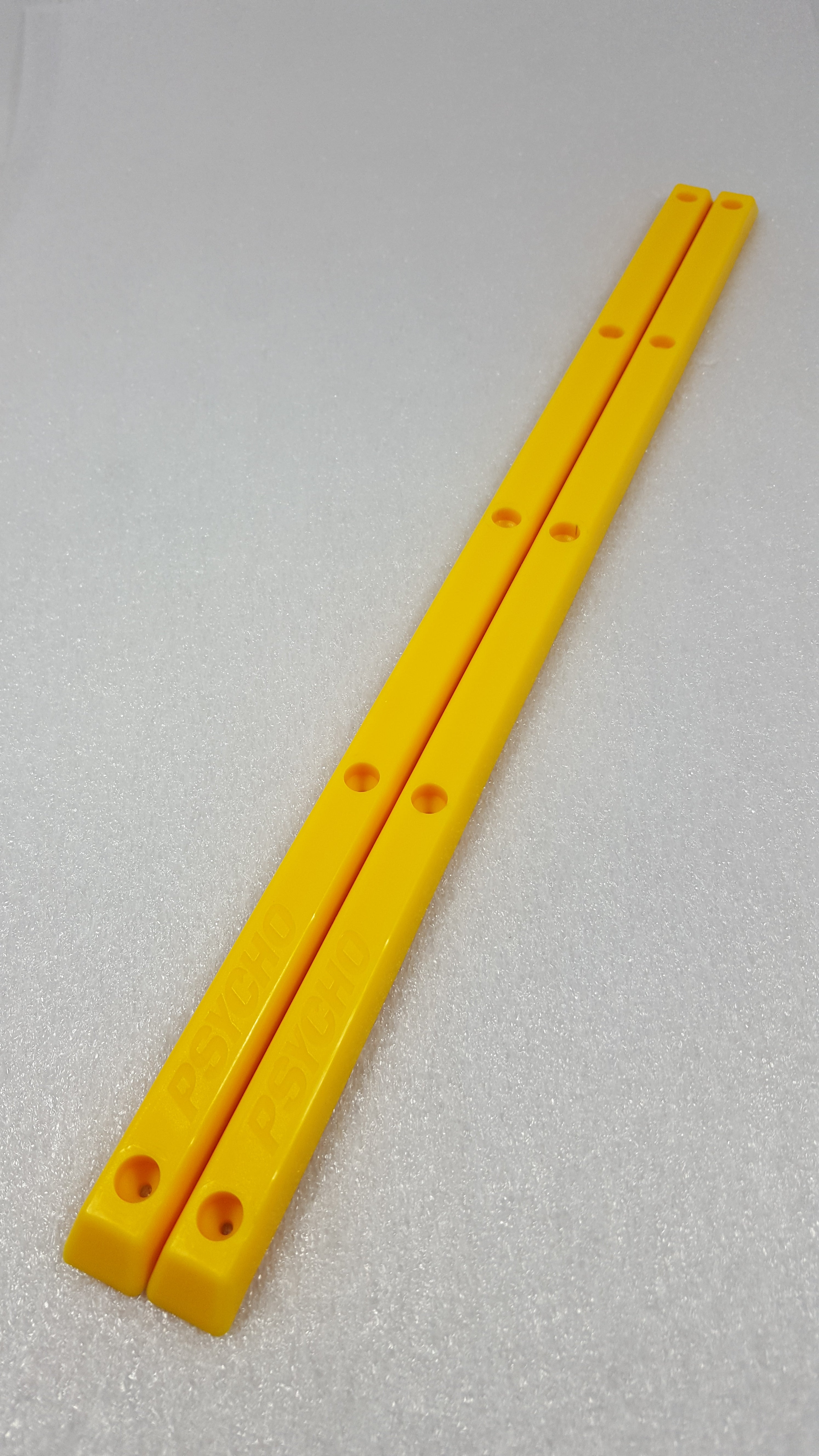Psycho Skateboard Rails Set - Durable Yellow Grind Rails for Skateboarding Tricks | Perfect for Street Skating & Park Rails