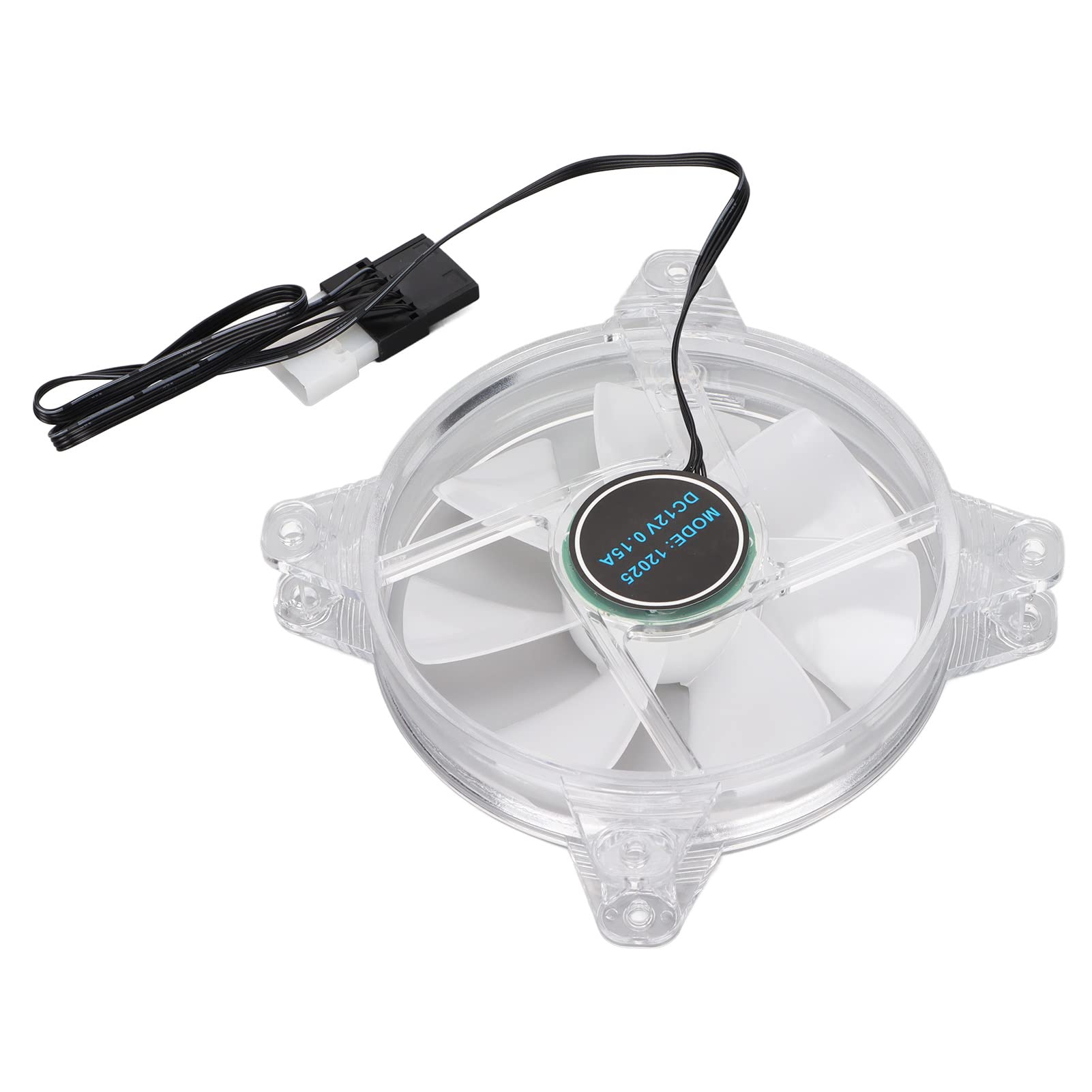 120mm RGB Cooling Fan with LED Lights - High Performance PC Case Fan for Desktop Computer Cooling | Perfect for Gaming PCs, Workstations & Home Office Setups