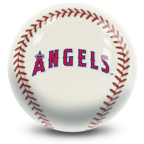 MLB Los Angeles Angels Official Bowling Ball - Professional 16lb Bowling Ball for Men & Women - Perfect for League Play, Tournaments & Home Bowling Alley Fun