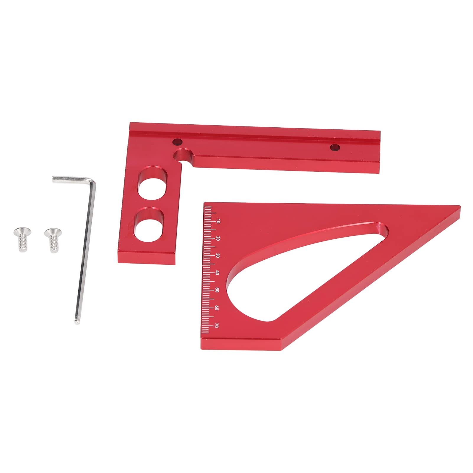 Precision Angle Ruler & Miter Protractor - Durable Multi-Functional Measuring Tool with Accurate Scale for Woodworking, Construction & DIY Projects - Perfect for Framing, Carpentry and Home Improvement Tasks