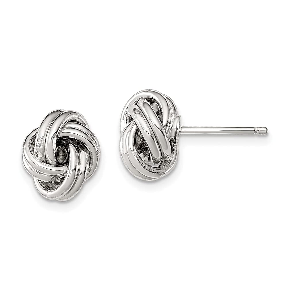 925 Sterling Silver Love Knot Post Stud Earrings for Women - Dainty Fine Jewelry Gift for Her, Anniversary, Valentine's Day & Special Occasions