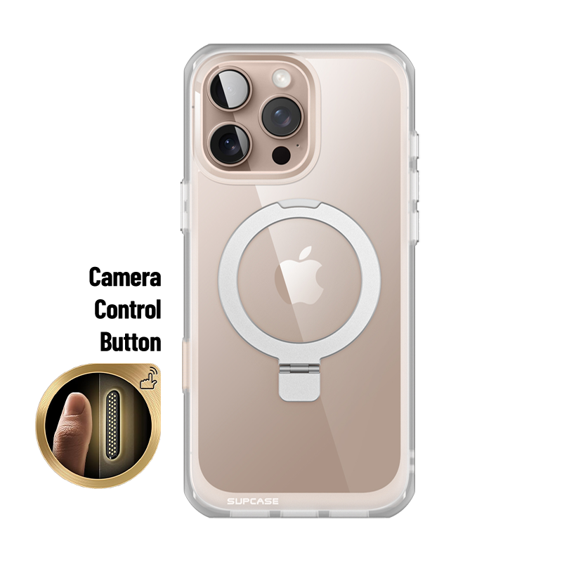 iPhone 16 Pro Max Case - 6.9 Inch Unicorn Beetle MAG Stand Slim Clear Protective Cover with MagSafe & Camera Control Button | Shockproof Drop Protection | Perfect for Work, Travel & Outdoor Activities