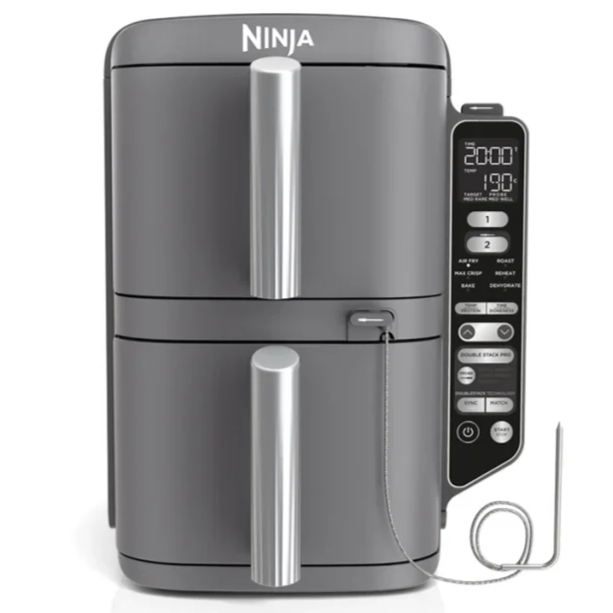 SL451SM 9.6L Large Capacity Double Stack Air Fryer - Healthy Oil-Free Cooking for Family Meals, Snacks & Party Foods