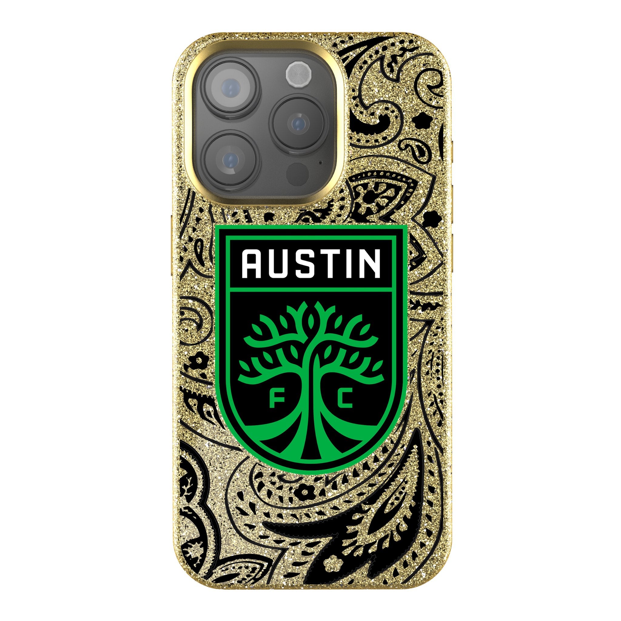 Austin FC Paisley Bling Phone Case - Stylish Protective Cover for iPhone & Samsung | Perfect for Soccer Fans & Match Days
