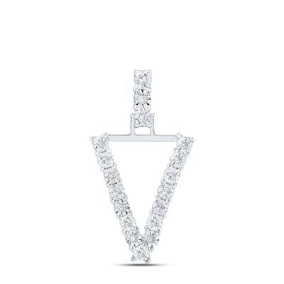 10K Gold Diamond Initial 