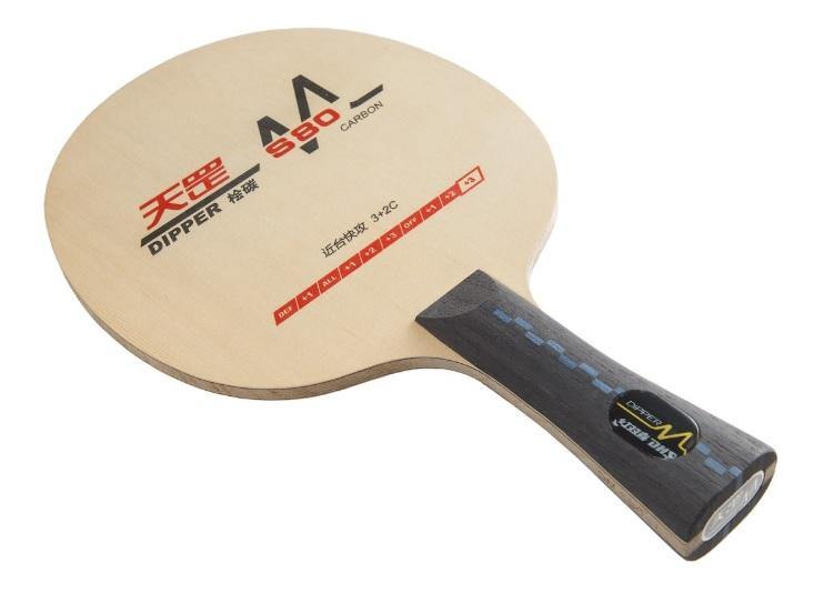 DHS DM S80 Table Tennis Racket | Professional Shakehand Blade for Competitive Play | Perfect for Tournaments & Training Sessions