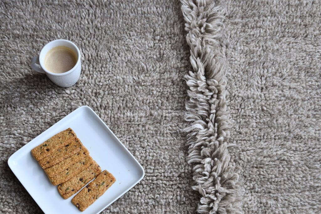 Lorena Canals Washable Wool Rug - Tundra Collection | Soft & Durable Handmade Area Rug for Living Room, Bedroom & Nursery