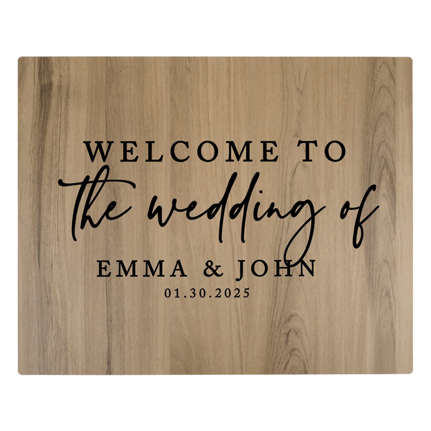 Custom Wooden Welcome Sign for Wedding - 16