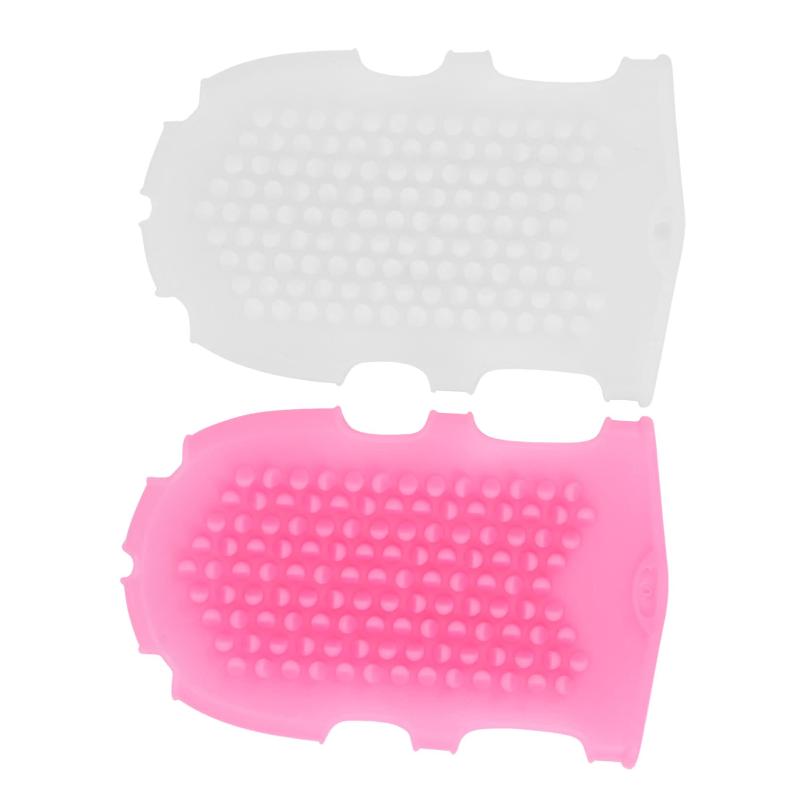 2-Pack Silicone Massage Brush & Body Scrubber - Exfoliating Bath Brush with Scalp Massager, Shower Gloves & Essential Oil Applicator - Perfect for Spa, Dry Brushing & Relaxing Skin Care Routine