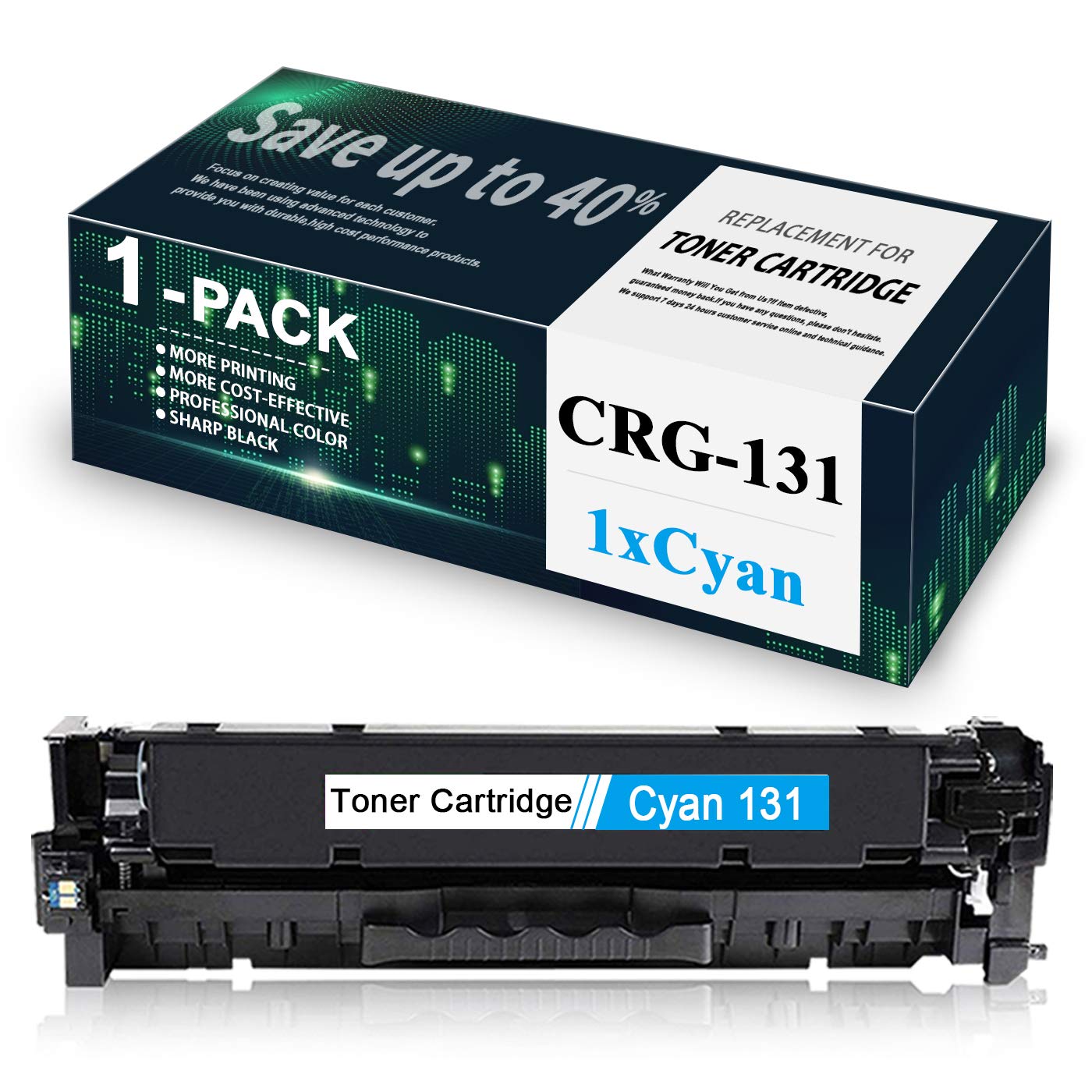 Canon CRG-131 Toner Cartridge - 1 Pack Cyan for ImageCLASS Printers - Home & Office Use