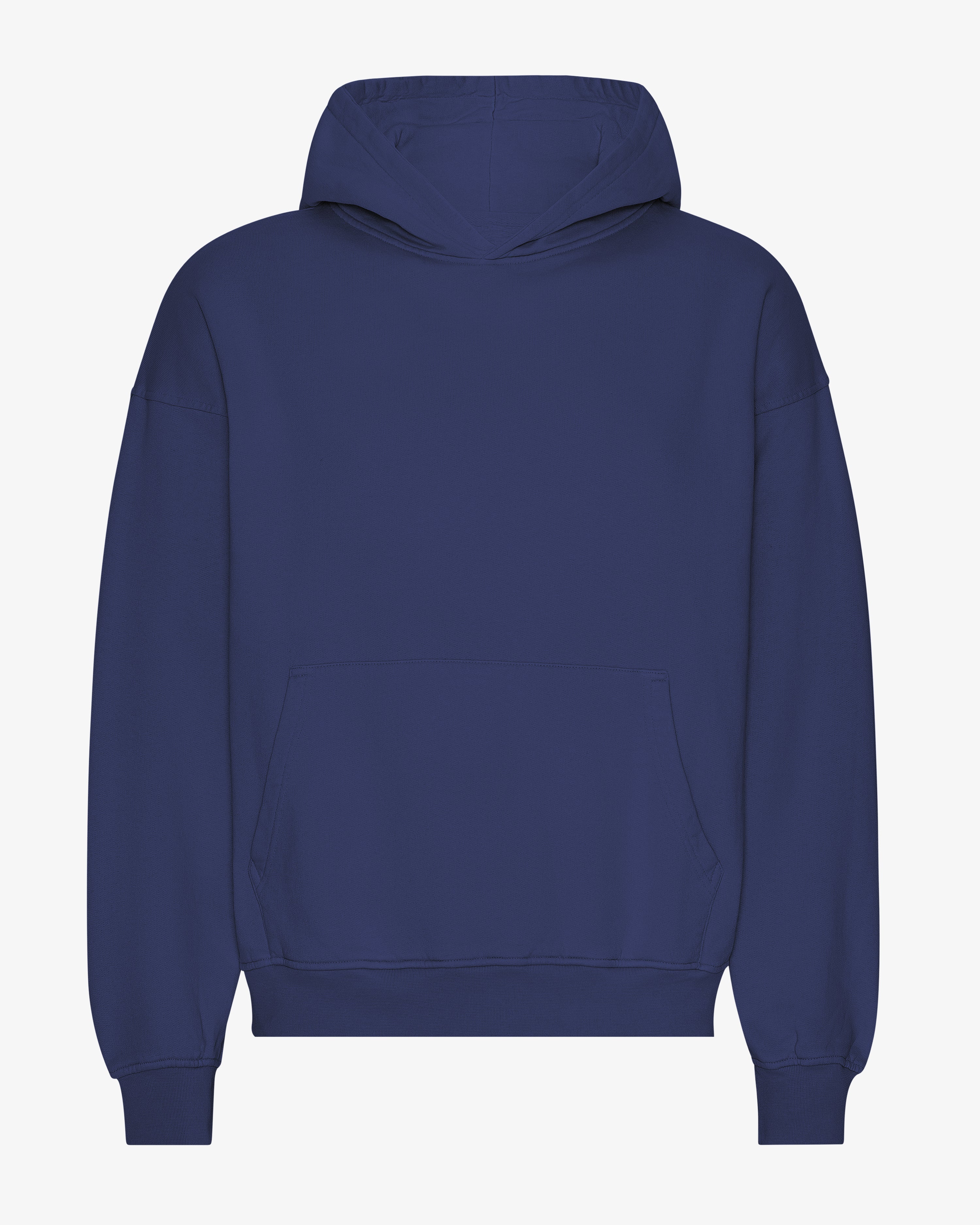 Organic Oversized Hoodie - Premium Cotton Unisex Pullover Sweatshirt in Marine Blue | Cozy Loungewear for Men & Women | Perfect for Casual Wear, Gym, and Outdoor Activities