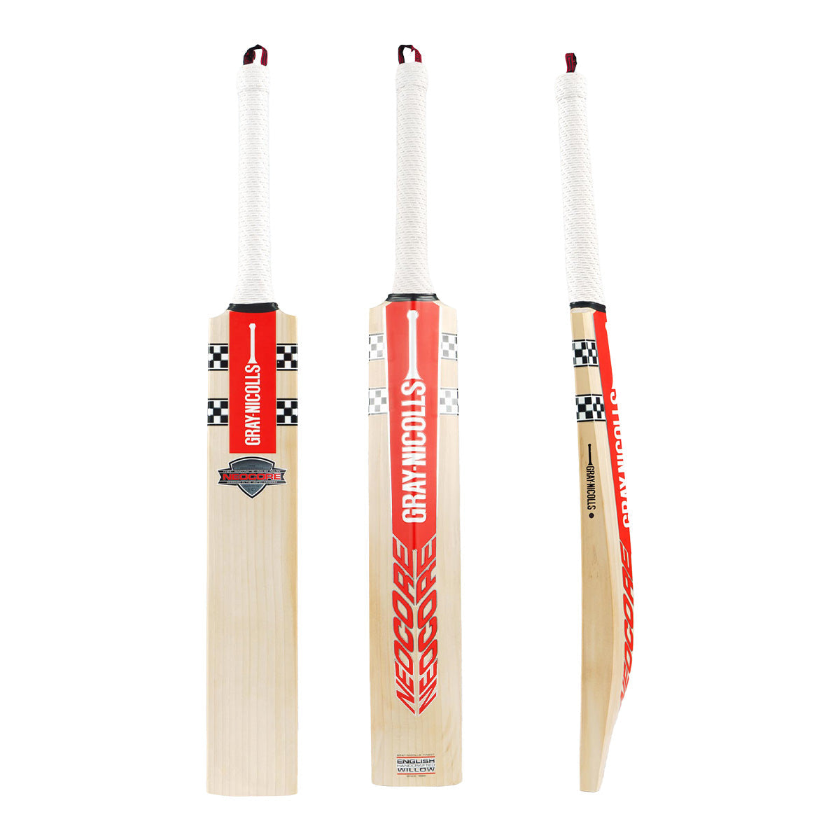 Gray Nicolls Neocore Player Edition Cricket Bat - Premium English Willow, Lightweight Design for Power Hitting - Perfect for Professional Matches & Training Sessions