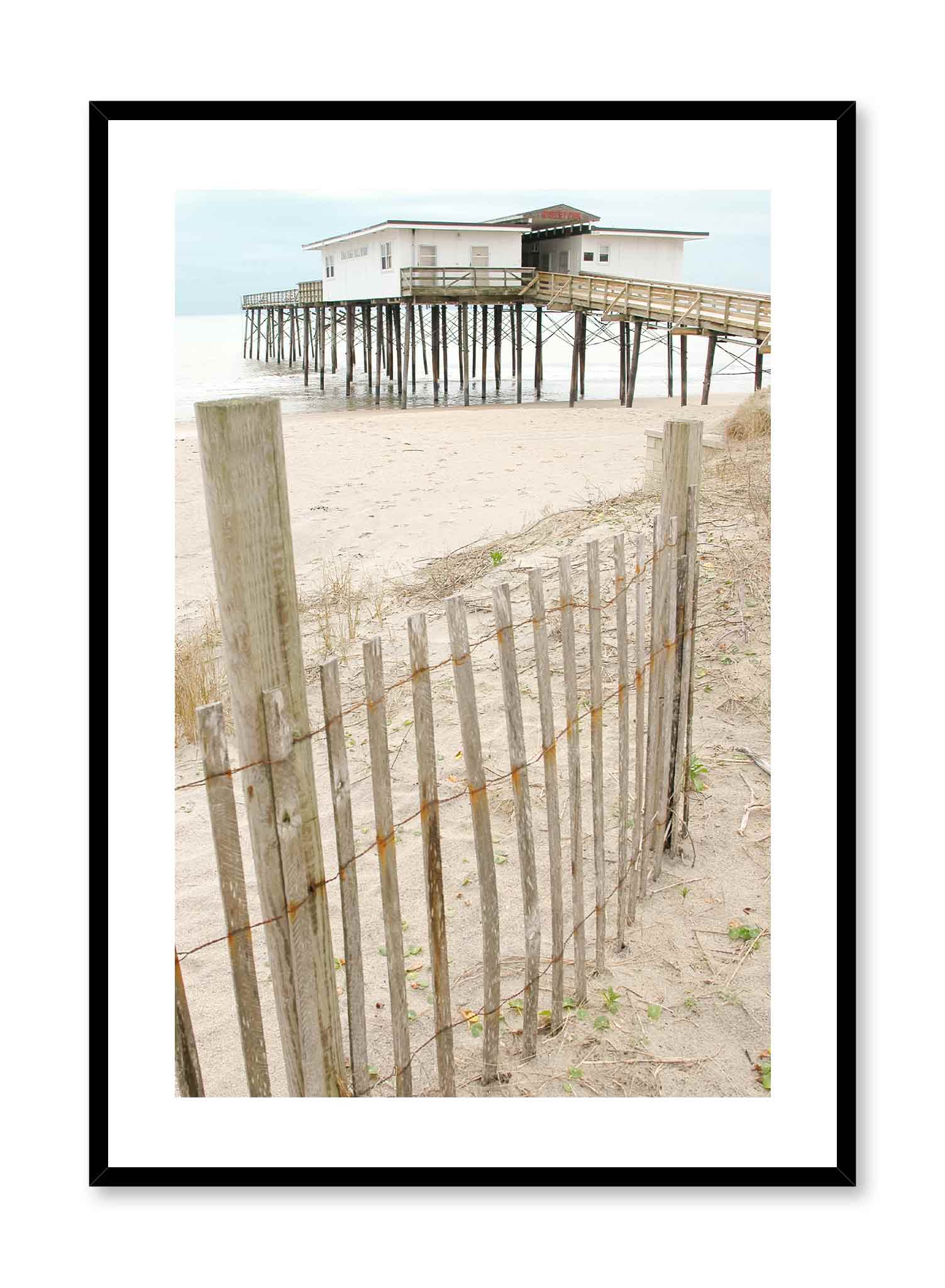 Beach House Wall Art Poster - Coastal Decor for Living Room, Bedroom & Office - Perfect for Home, Vacation House & Airbnb Decor