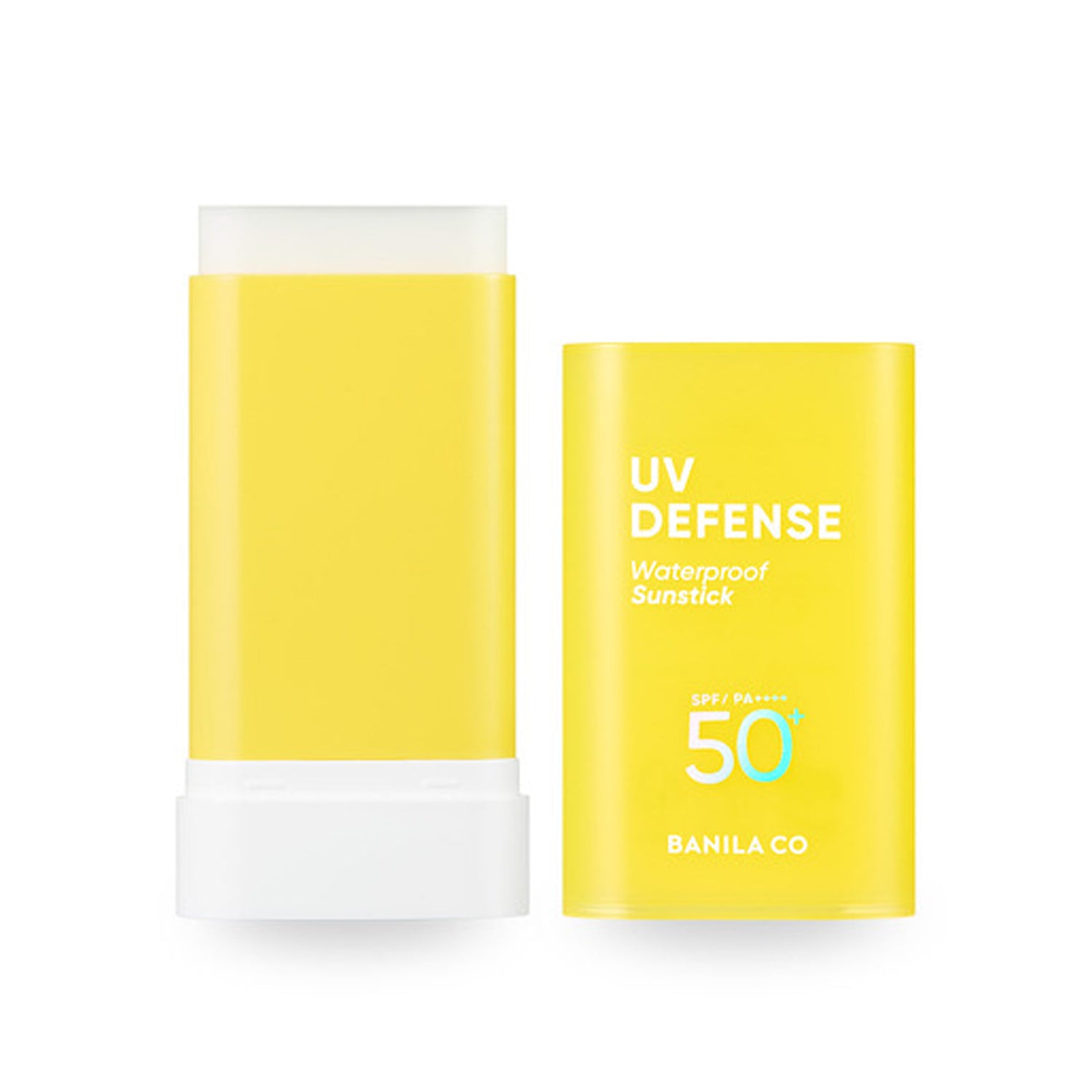 BANILA CO UV Defense Waterproof Sunstick SPF50+ PA++++ - Broad Spectrum Sunscreen Stick for Face & Body, Sweatproof & Long Lasting Protection - Perfect for Outdoor Activities, Beach, Swimming & Daily Use